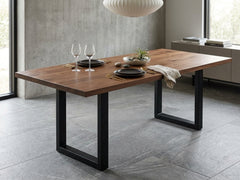 Box Shape Large Metal Table Legs - Set of 2