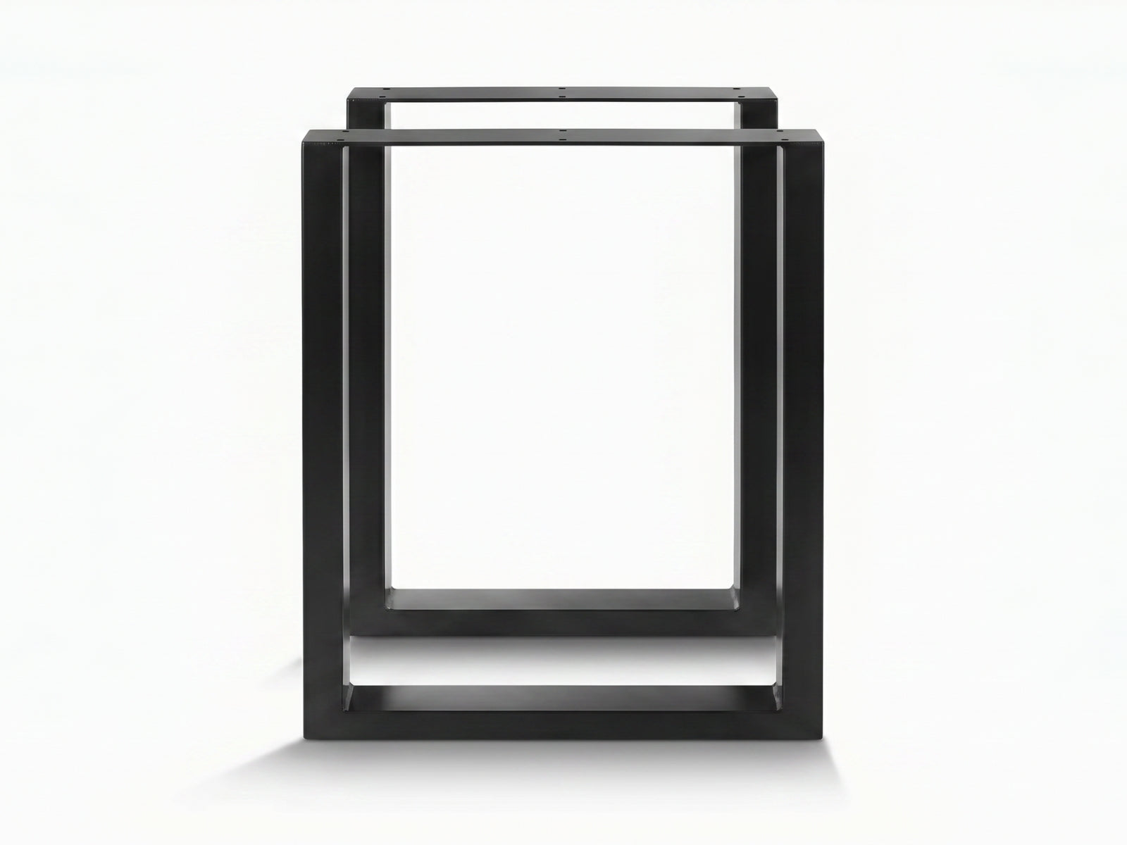 Box Shape Large Metal Table Legs - Set of 2