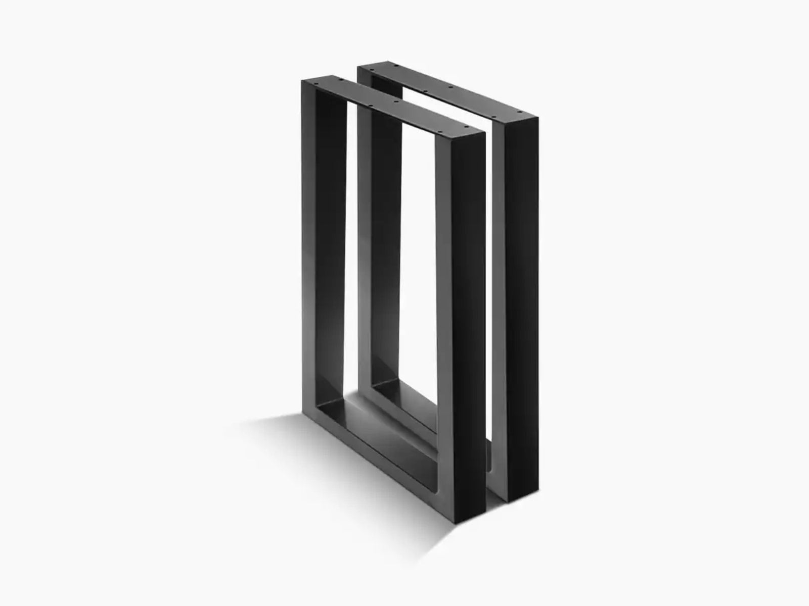 Box Shape Large Metal Table Legs - Set of 2