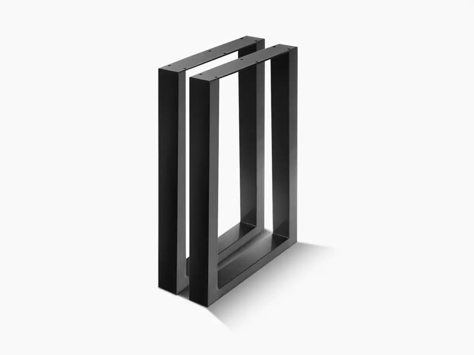 Box Shape Large Metal Table Legs - Set of 2