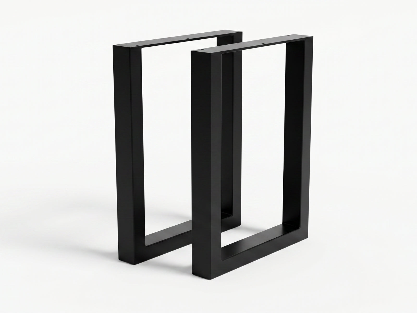 Box Shape Large Metal Table Legs - Set of 2
