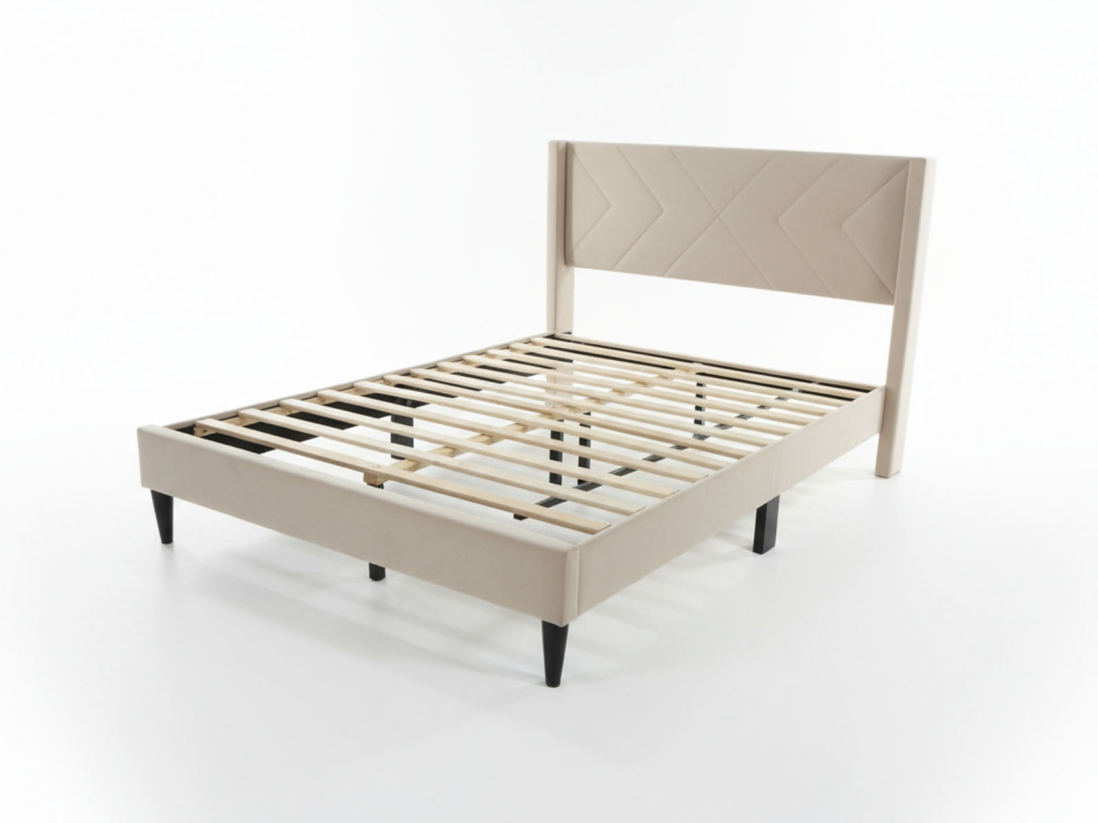 Breezy Bed Frame Beige - Queen