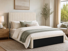 Coleford Headboard Chenille Beige - Double