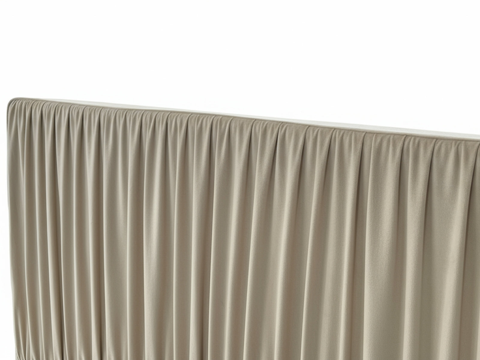 Blaine Velvet Bed Frame Beige - Queen