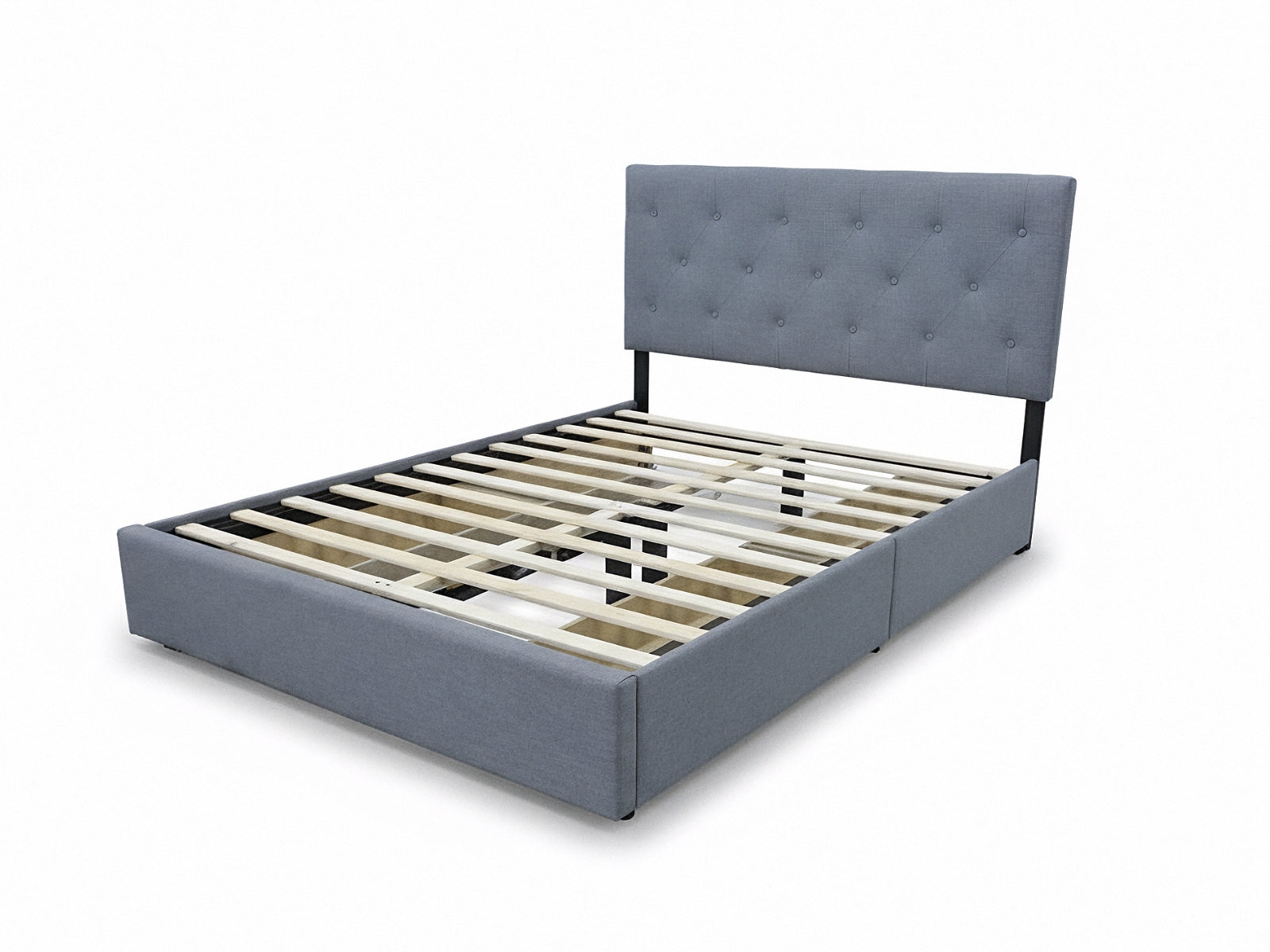 Cleva Bed Frame with Drawers - Double
