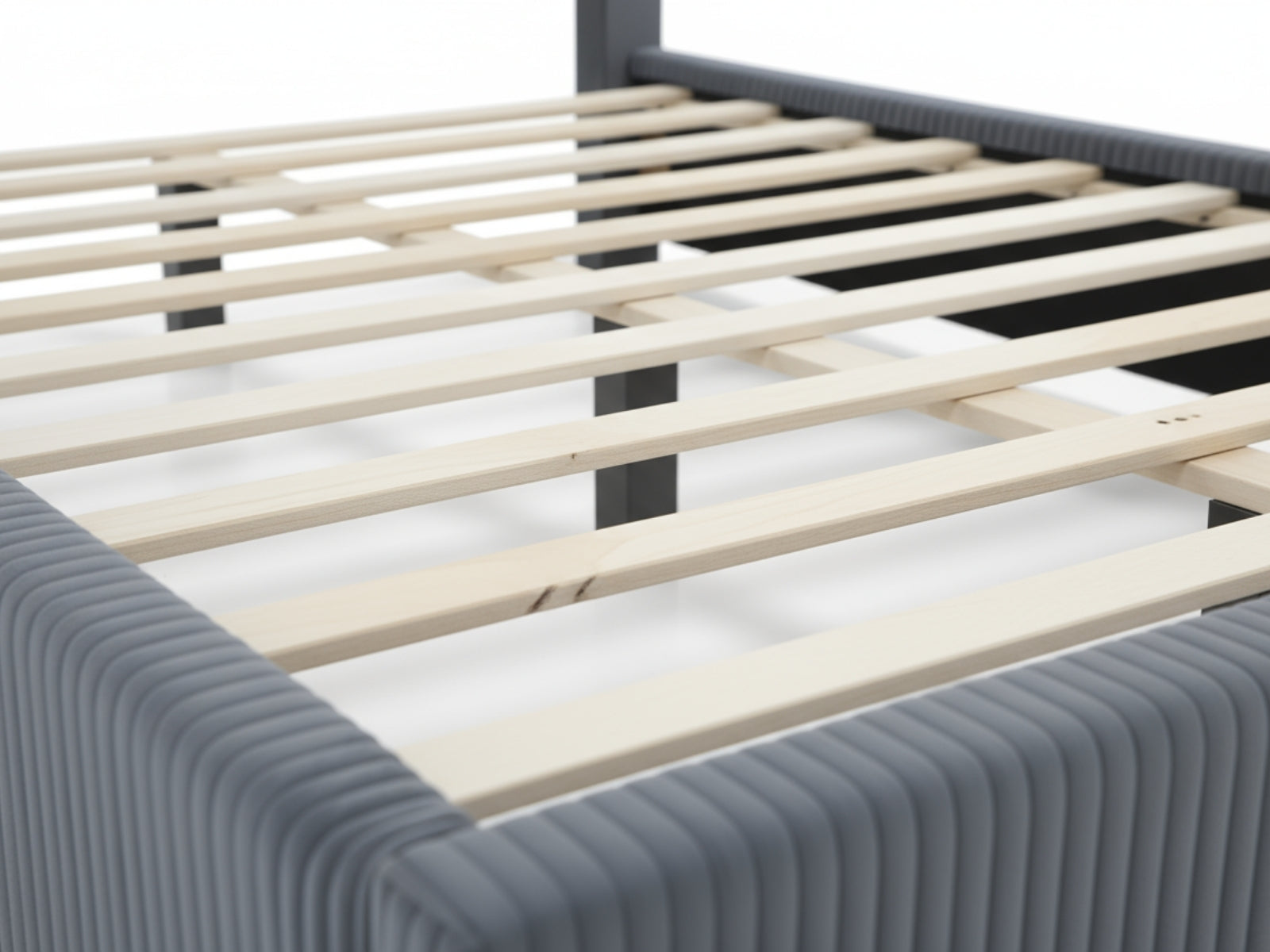 Arna Bed Frame Grey & Boucle22 Mattress - Queen