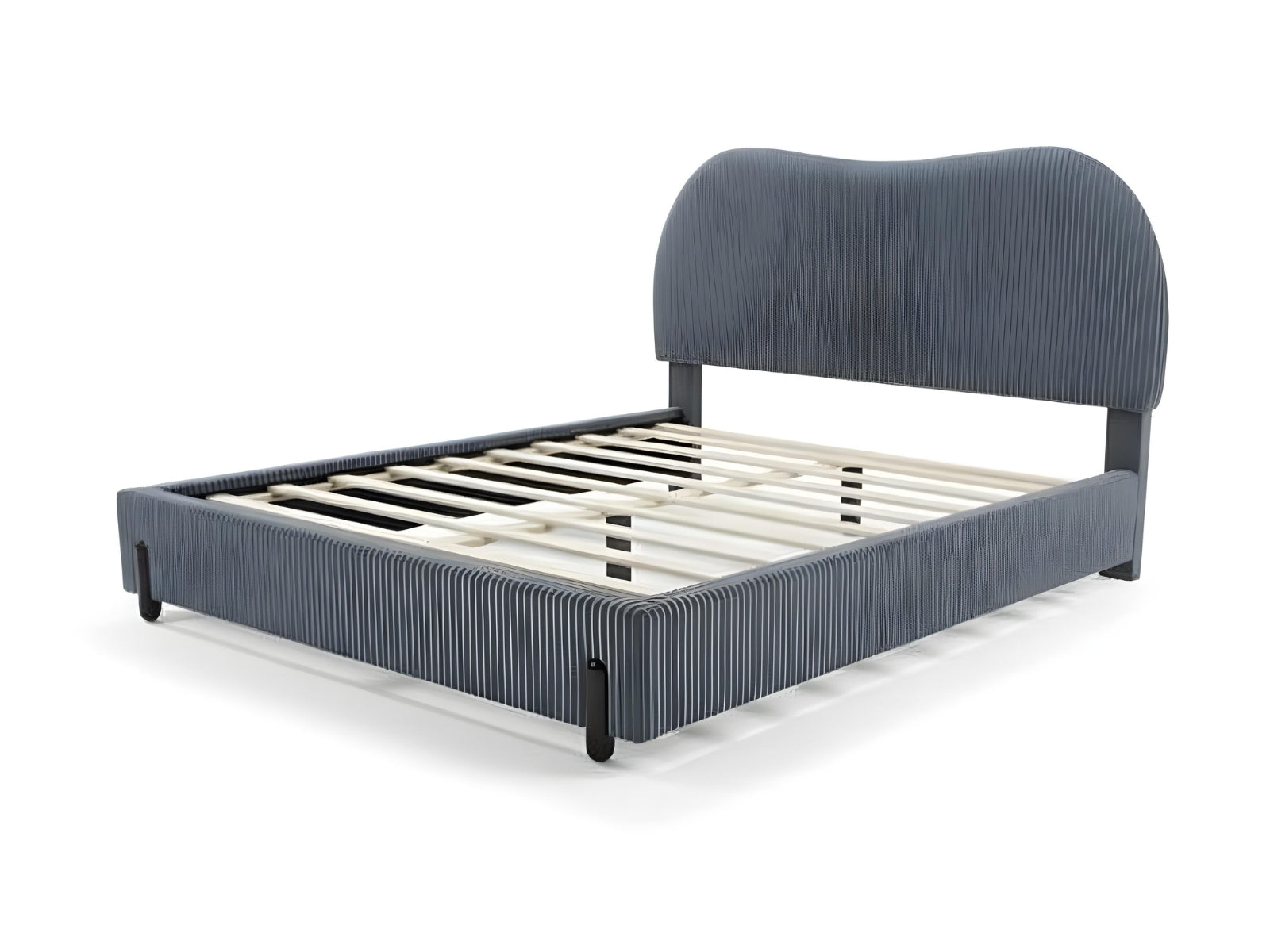 Arna Bed Frame Grey & 3 Way Mattress - Queen