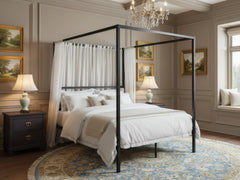 Canopy Bed Frame Black - Queen