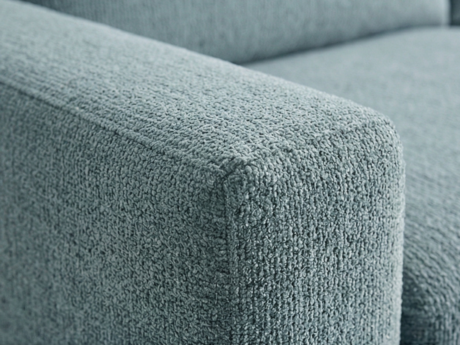 Chenille 3-Piece Sofa Set - Grey Blue