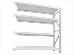 4-Layer Longspan Shelving Add-On Grey White – 1.5 M