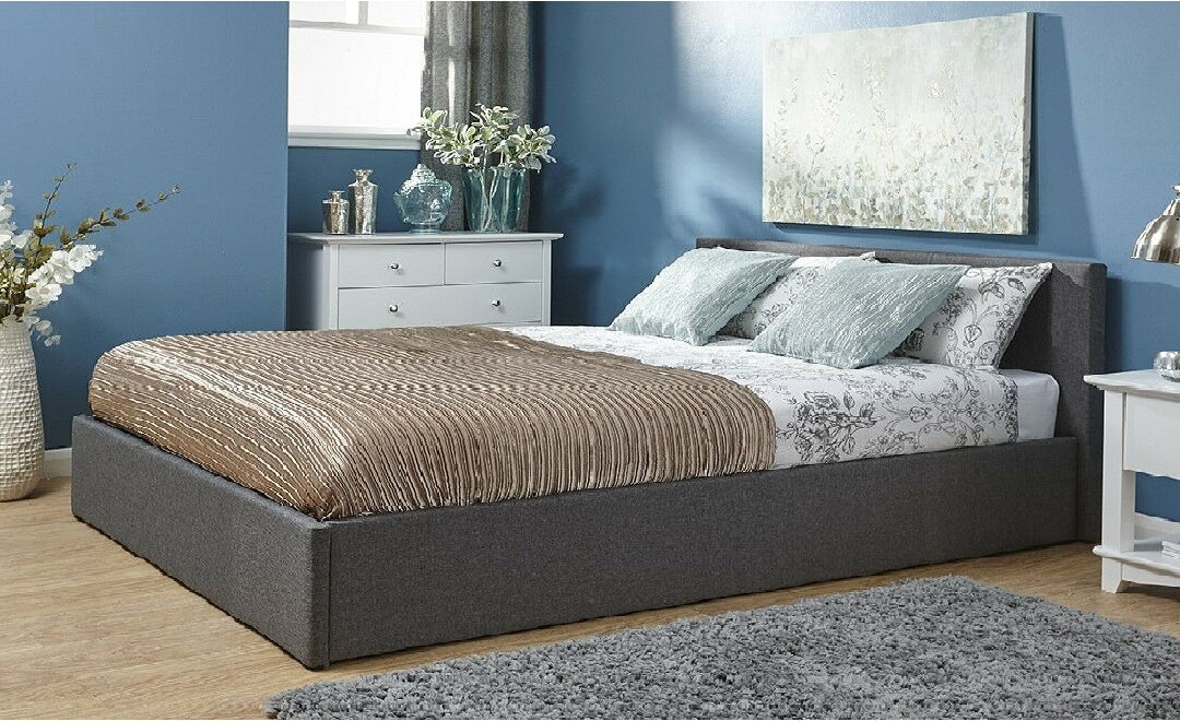 Bass Storage Bed Frame Grey - Double